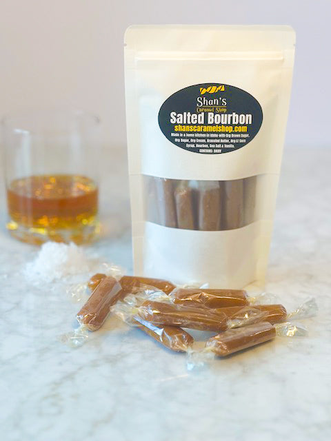 Salted Bourbon Caramels