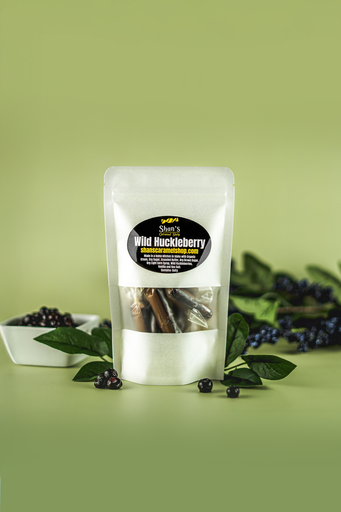 Wild Huckleberry Caramels